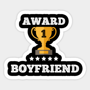 Award gift boyfriend trophy gift idea love gift Sticker